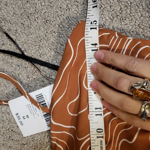 forever21 women's knit dress long brown/white medium nwt - Picture 5 of 6